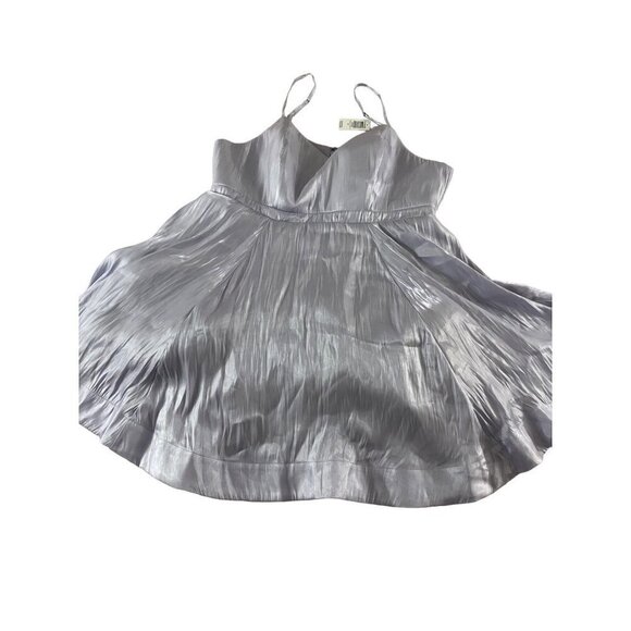 NWT Torrid WOmen's Lavender Satin Fit And Flare Dress - 22 - Picture 3 of 14